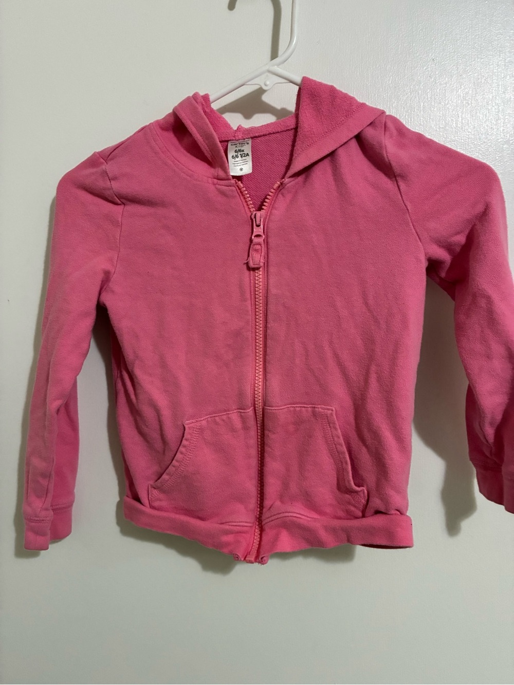 Girls' Pink Zip-Up Hoodie carters size 6
